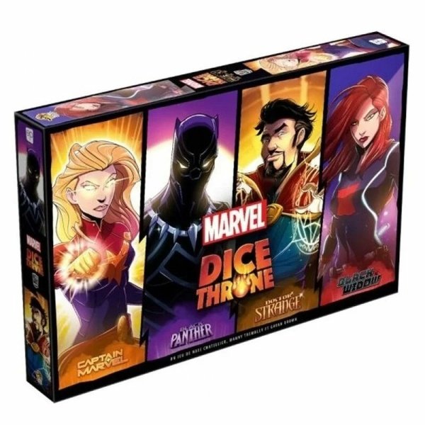 Dice Throne - Marvel - Captain Marvel - Black Panther- Doctor Strange - Black Widow