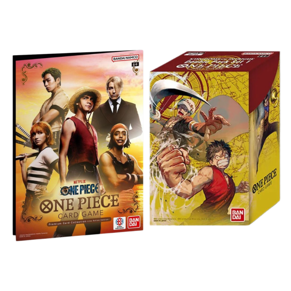 One Piece Card Game - Lot Duo Pack OP04 + Coffret Live Action